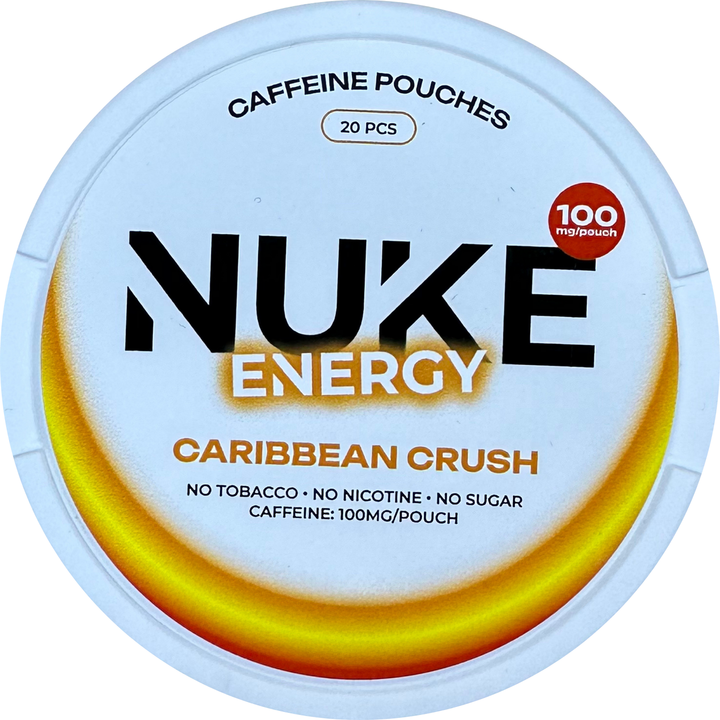 CARRIBEAN CRUSH 100 MG ENERGY POUCHES