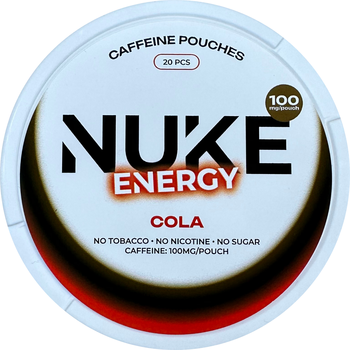 COLA 100 MG ENERGY POUCHES